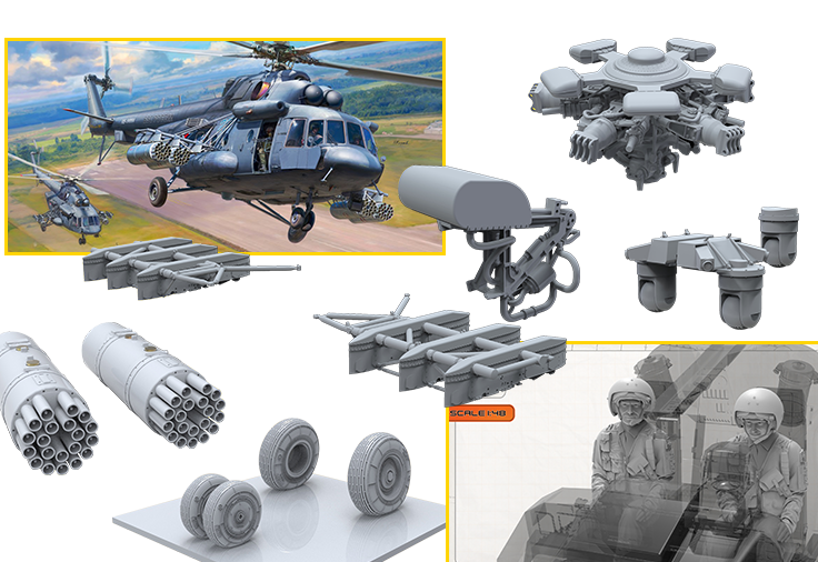 Российский многоцелевой вертолет Ми-171Ш (Ми-8АМТШ) 1/48!