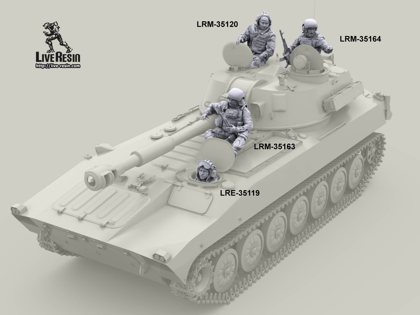 LRM35120 Современные Российские солдаты - танкист в башенном люке Live Resin