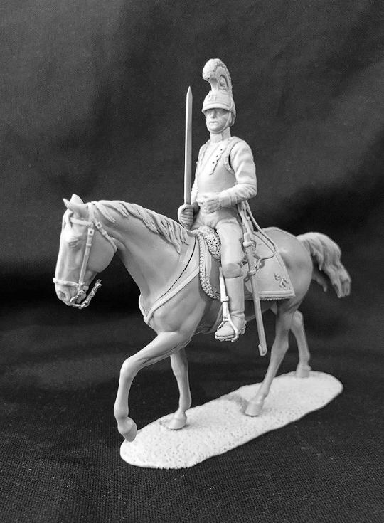 CHM-54324. Офицер кирасирских полков, Австрия 1812-15 гг. 54 мм. Материал - смола. Chronos Miniatures