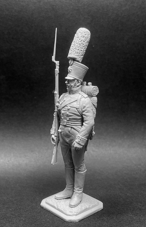 CHM-54376. Унтер-офицер гренадерского батальона полка Пешей Гвардии, Пруссия 1808-13 гг. 54 мм. Материал - смола. Chronos Miniatures