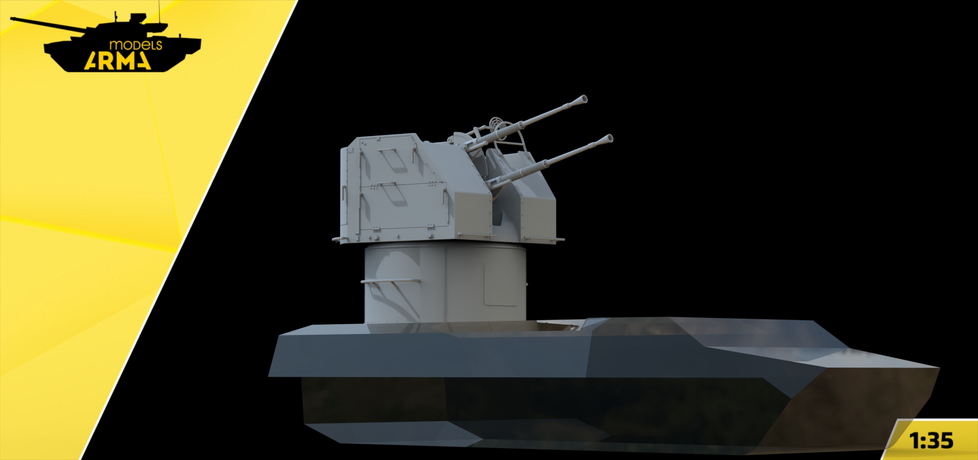 AM35969 Корабельная установка 2м-3м для МТ-ЛБ (Не для свободной продажи) Arma Models