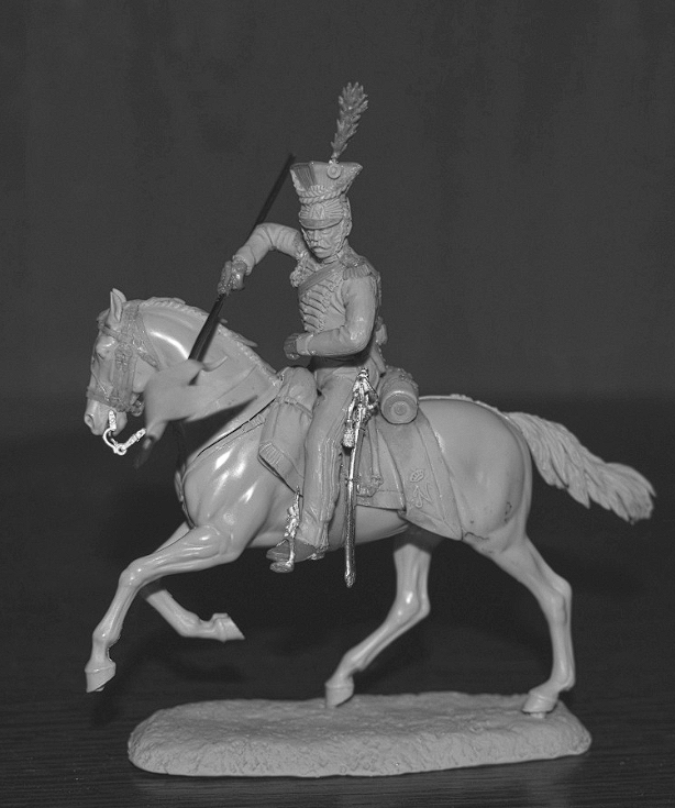 CHM-54363. Гвардейский шеволежер-лансер, Королевство Неаполь 1812-15 гг. 54 мм. Материал - смола. Chronos Miniatures