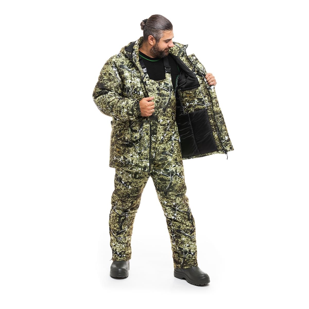 Костюм охотника зимний Сентелек Комфорт, цв.Лес-Пиксель, Алова р.48-50 Helios