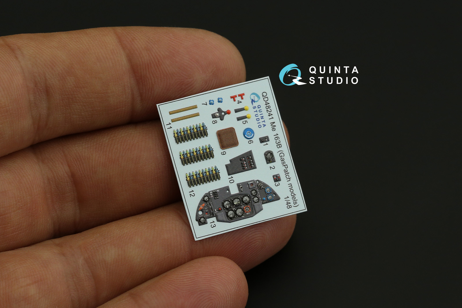 QD48241 3D Декаль интерьера кабины Me 163B (GasPatch models)