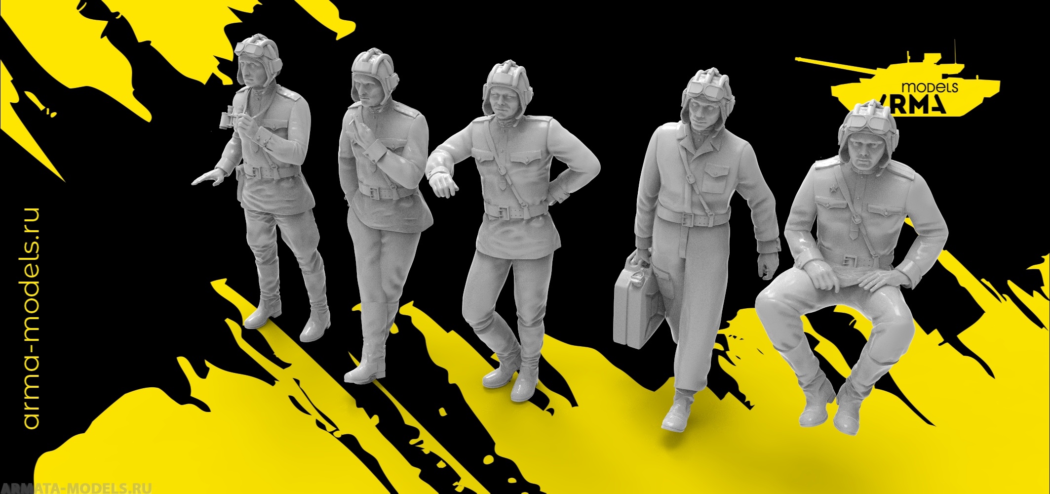 AM35994 Советские танкисты 5 фигур (Не для свободной продажи) Arma Models