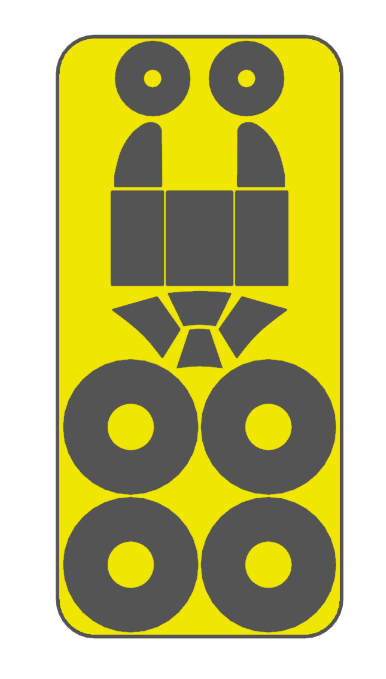 AM0024 Маски окрасочные Мишка