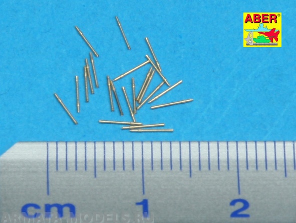 ABR-1:350-L-16  Дополнения для  Set of 20 pcs 20 mm L/65 barrels  C/38 for German ships для  1/350 ABR-1:350-L-16  Дополнения для  Set of 20 pcs 20 mm L/65 barrels  C/38 for German ships для  1/350