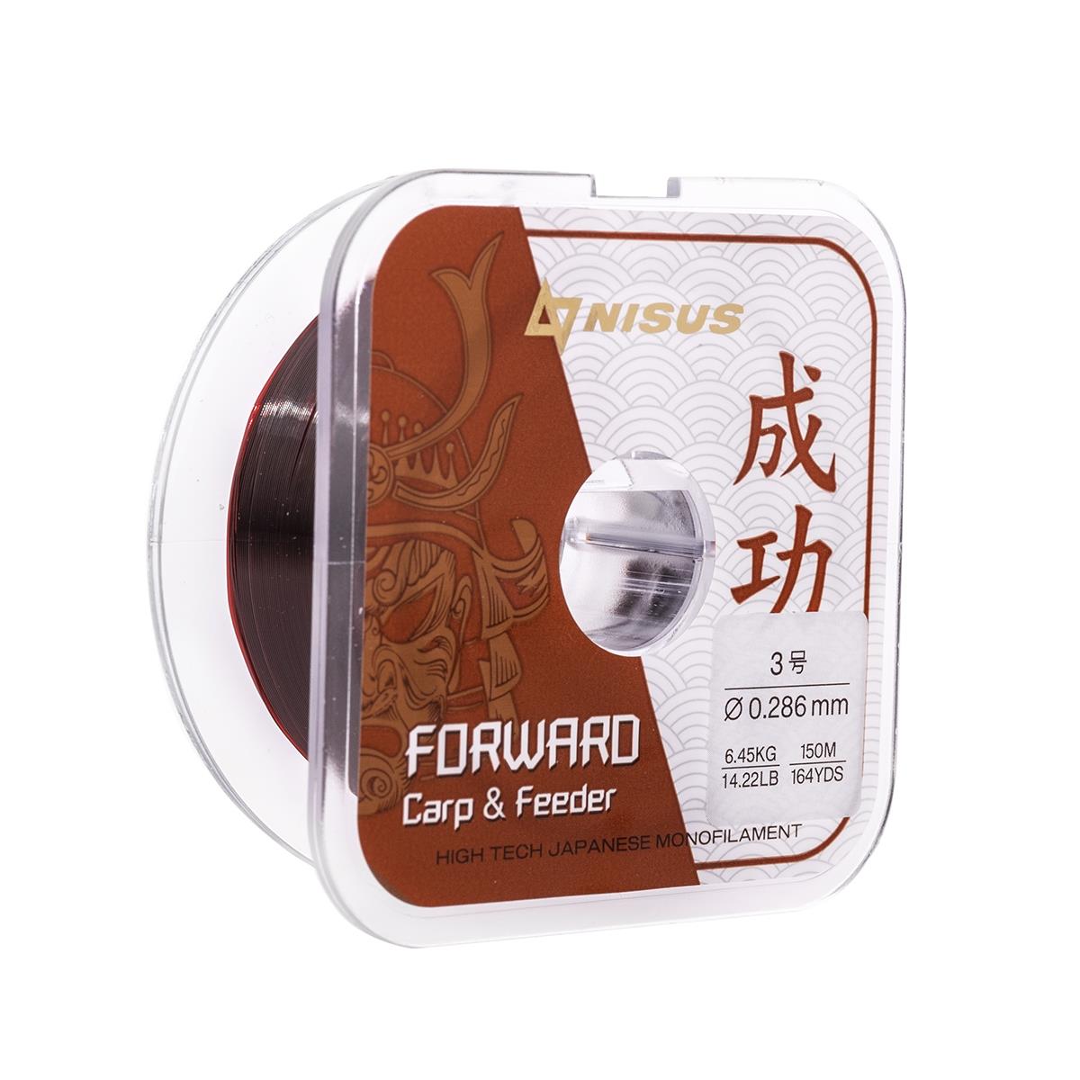 Леска FORWARD Carp&Feeder brown 0,286mm/150m Nylon (N-FCF-0286-150) Nisus