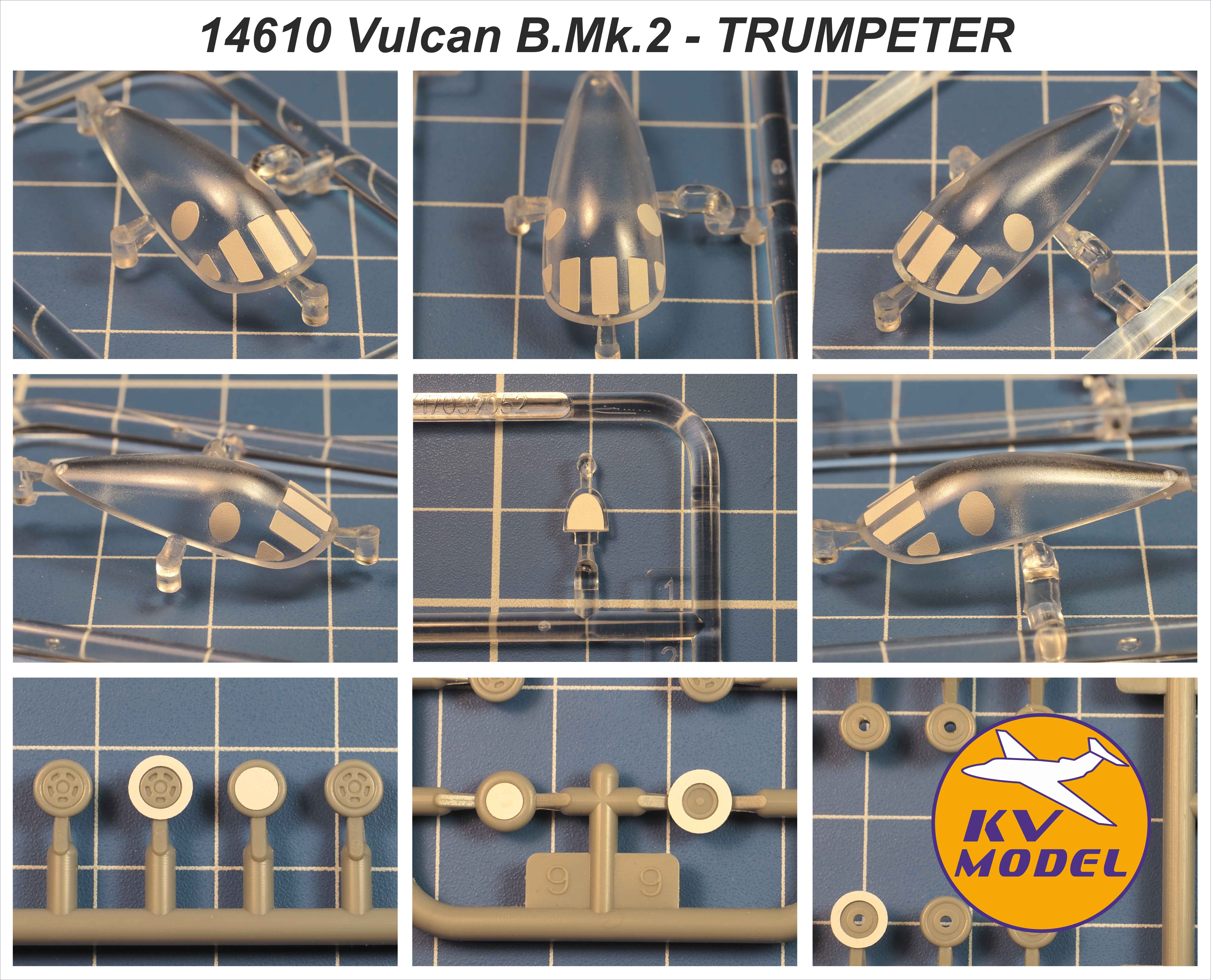 14610KV Окрасочная маска Avro Vulcan B.Mk.2 (Trumpeter #03931)  + маски на диски и колеса