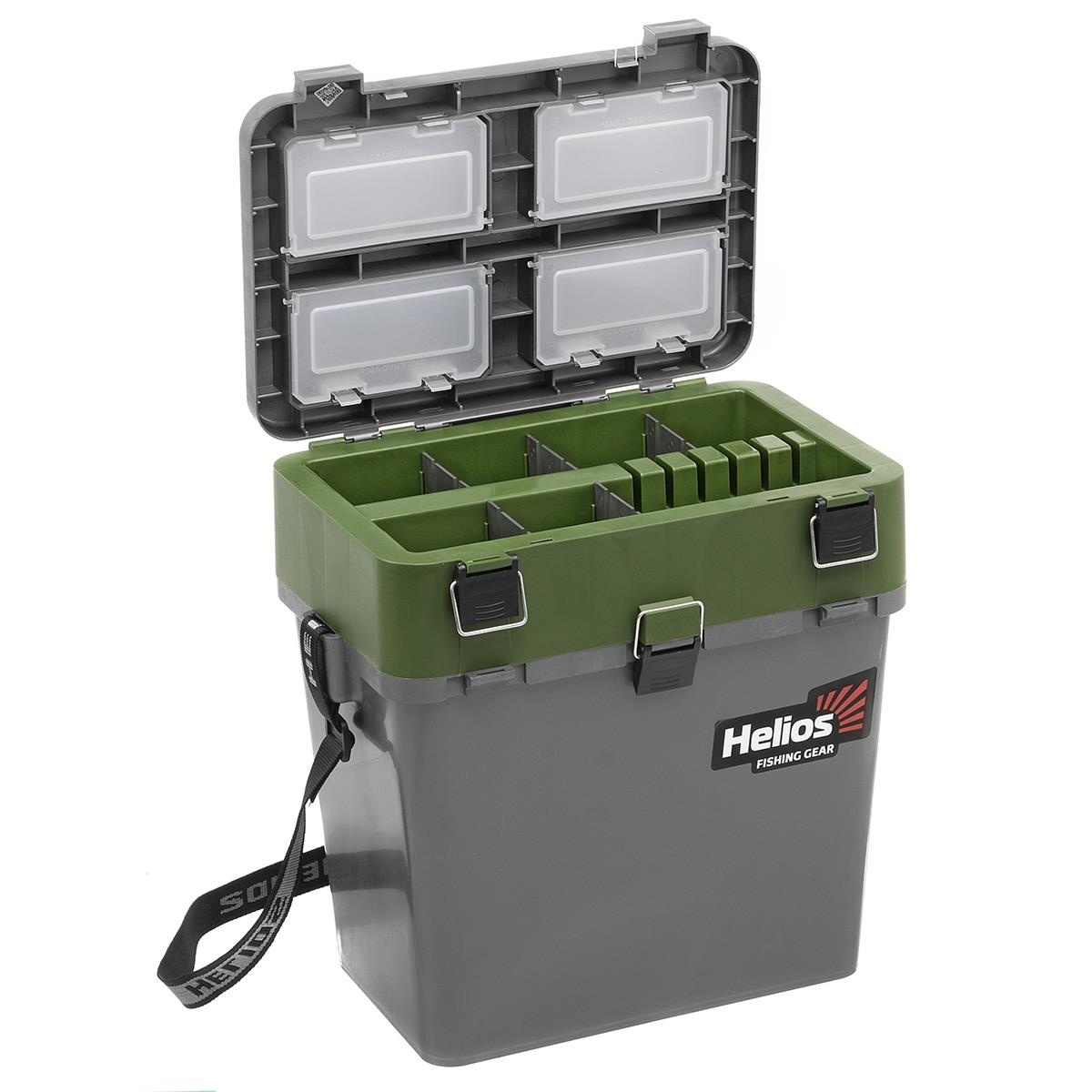 Ящик рыболовный зимний серый/хаки (HS-IB-19-GH) Helios Ящик рыболовный зимний серый/хаки (HS-IB-19-GH) Helios