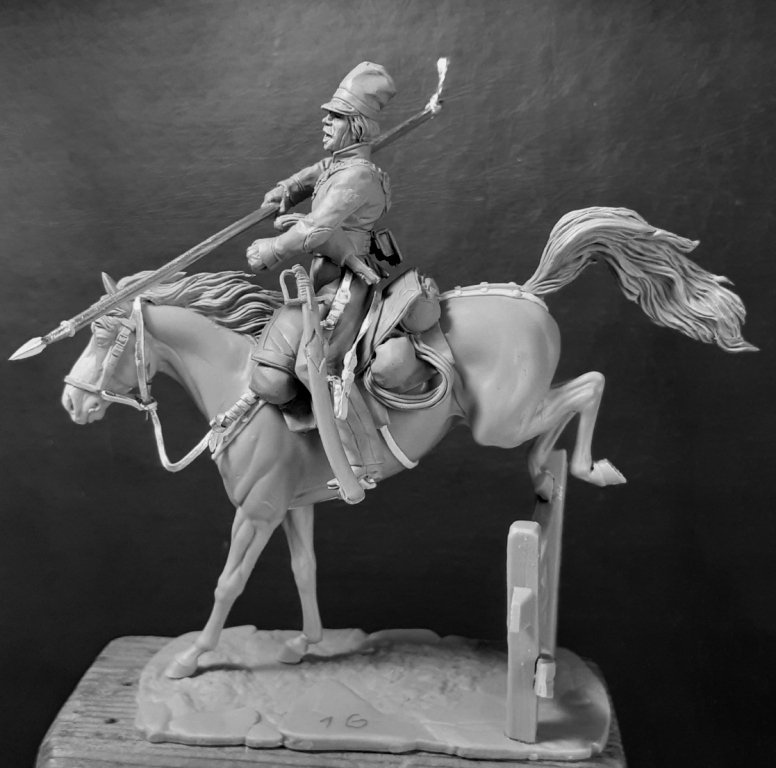 CHM-54227. Казак Донских казачьих полков, Россия 1812-15 гг. (3 варианта голов, 3 варианта правых рук). 54 мм. Материал - смола. Chronos Miniatures