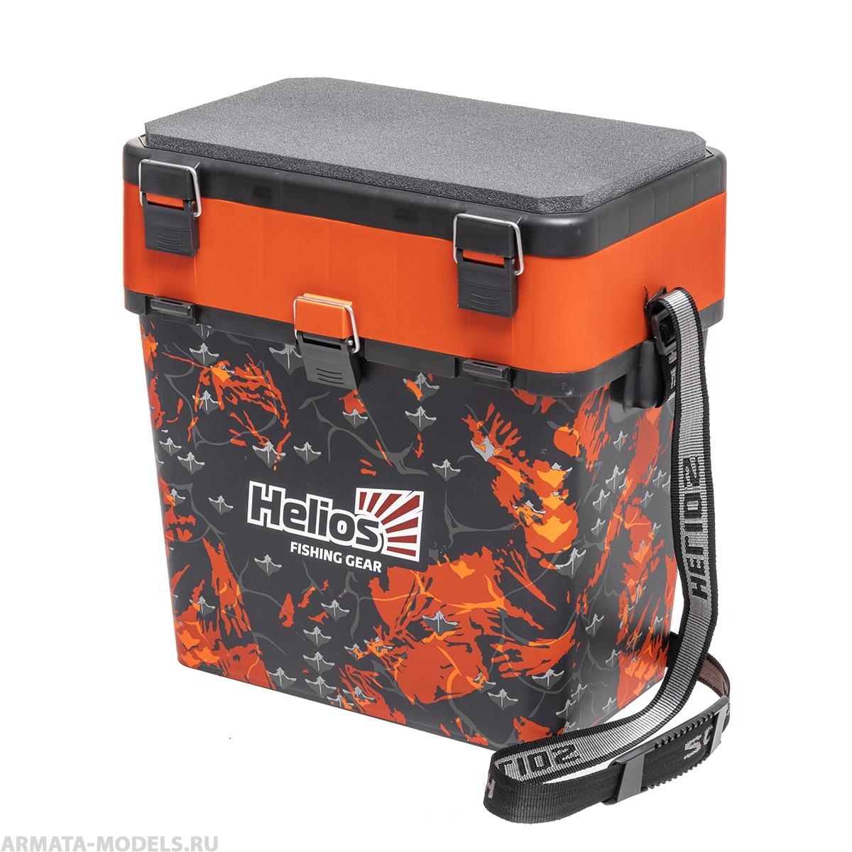 Ящик рыболовный зимний SHARK оранжевый (HS-IB-19-SHO) Helios