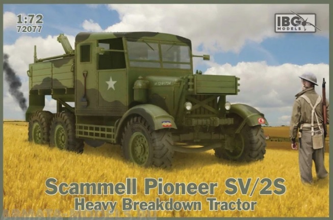 IBG72077 Грузовик Scammell Pioneer SV/2S Heavy Breakdown Tractor (IBG models) 1/72 IBG models