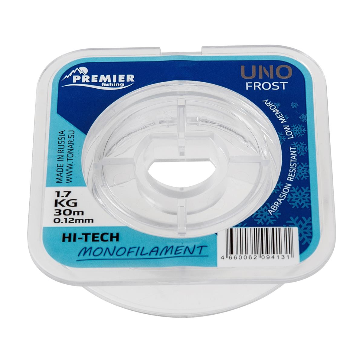 Леска UNO FROST 0,12mm/30m Clear Nylon PREMIER fishing (PR-UF-T-012-30)( цена указана за упаковку, в количестве 5шт.) Леска UNO FROST 0,12mm/30m Clear Nylon PREMIER fishing (PR-UF-T-012-30)( цена указана за упаковку, в количестве 5шт.)