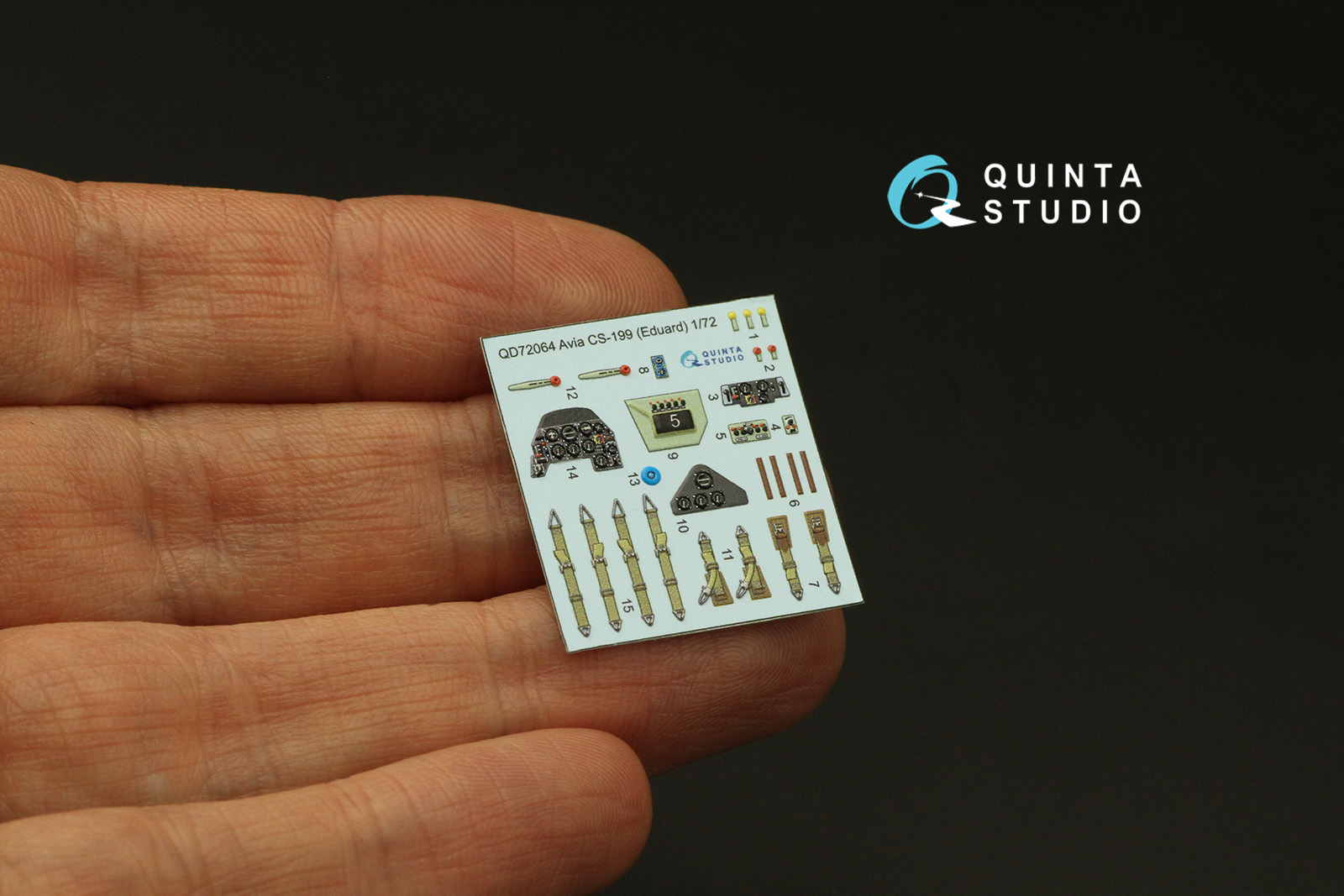 QD72064 3D Декаль интерьера кабины Avia CS-199 (Eduard)