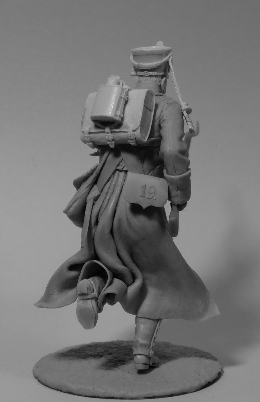 CHM-54032. Егерь 19-го полка, Россия 1812-14 гг. 54 мм. Материал - смола. Chronos Miniatures