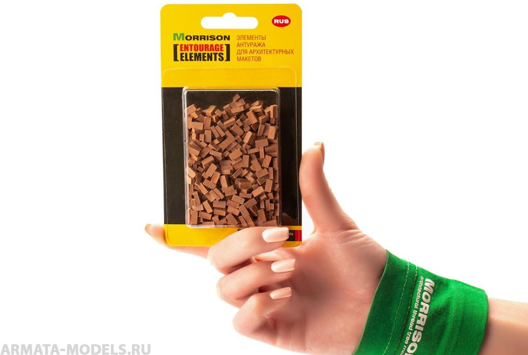 023mb35 Мини кирпичики в масштабе 1:35 (400 шт.)