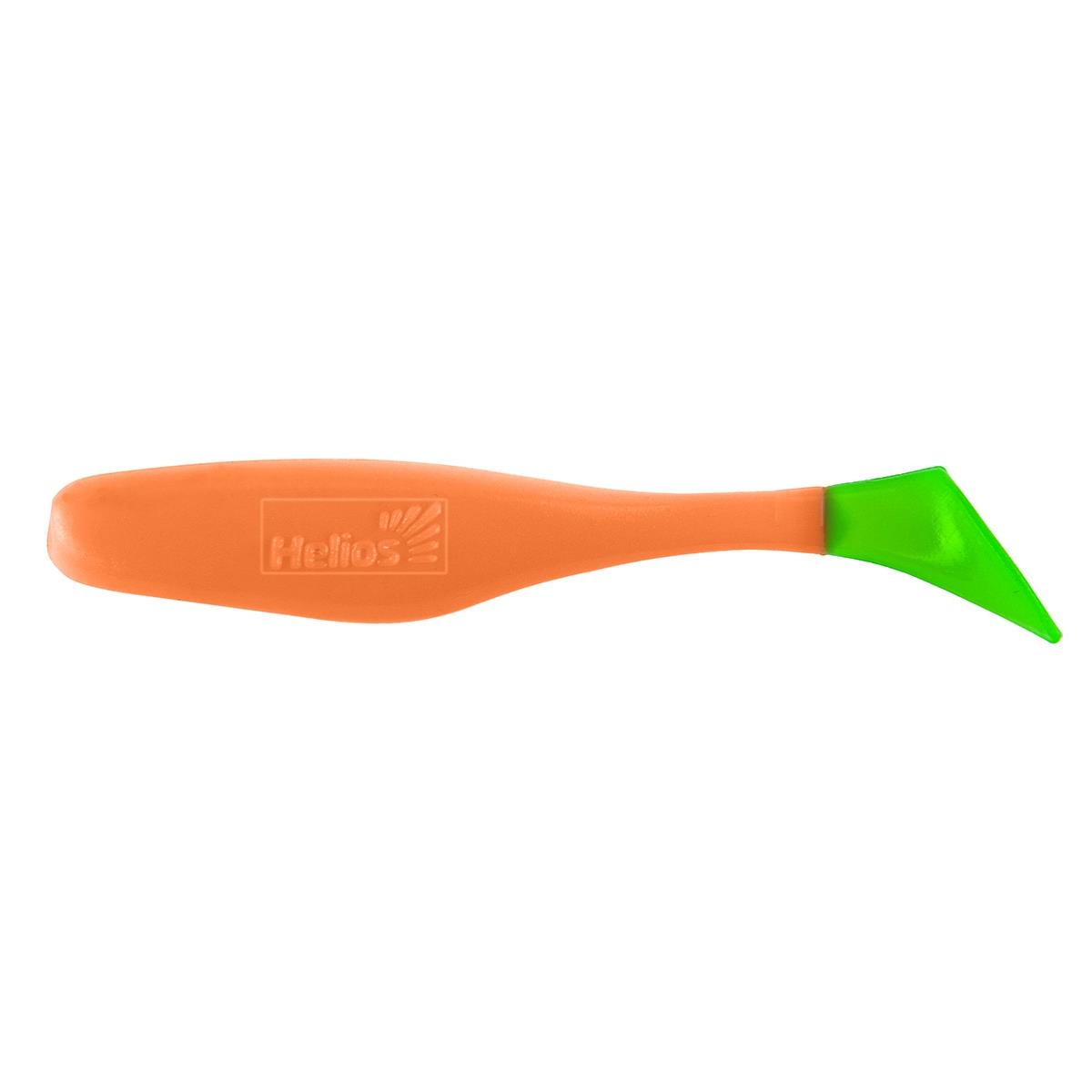 Виброхвост несъедоб. Vigor 3,75"/9.5 см Orange & Green 100шт. (HS-6-025-N) Helios( цена указана за упаковку, в количестве 100шт.)