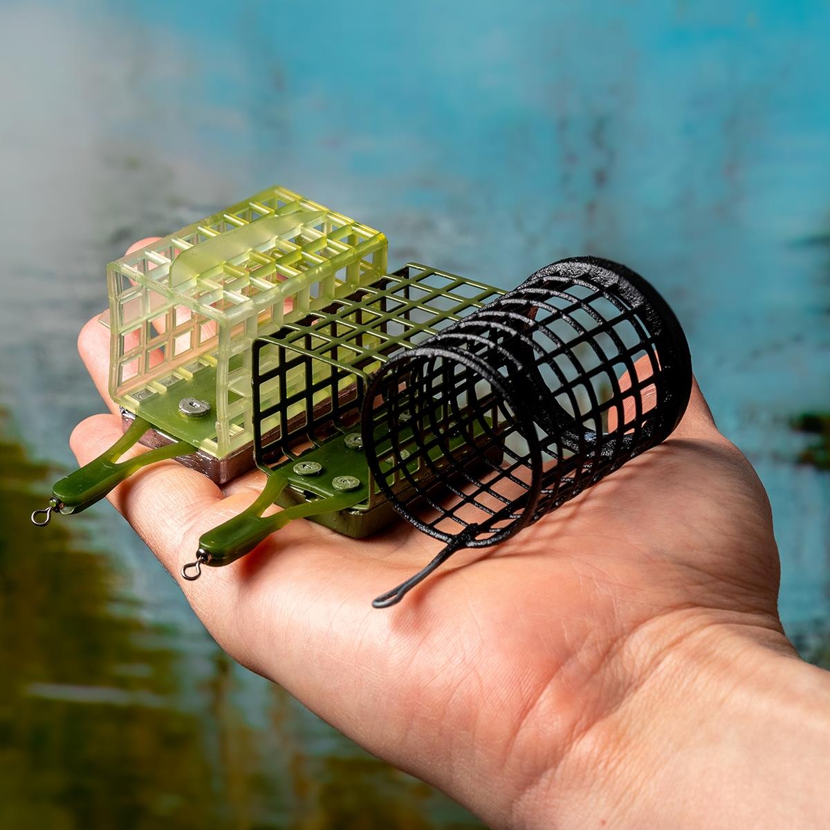 Кормушка Premier Fishing Feeder SPORT КВАДРАТ крашенная 80г( цена указана за упаковку, в количестве 10шт.)