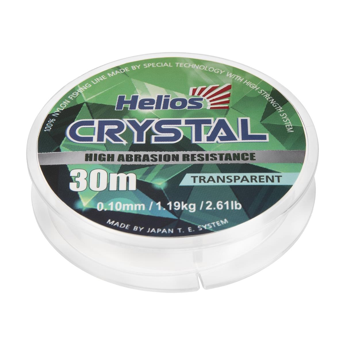 Леска CRYSTAL Nylon Transparent 0,10mm/30 (HS-CT 0,10/30) Helios