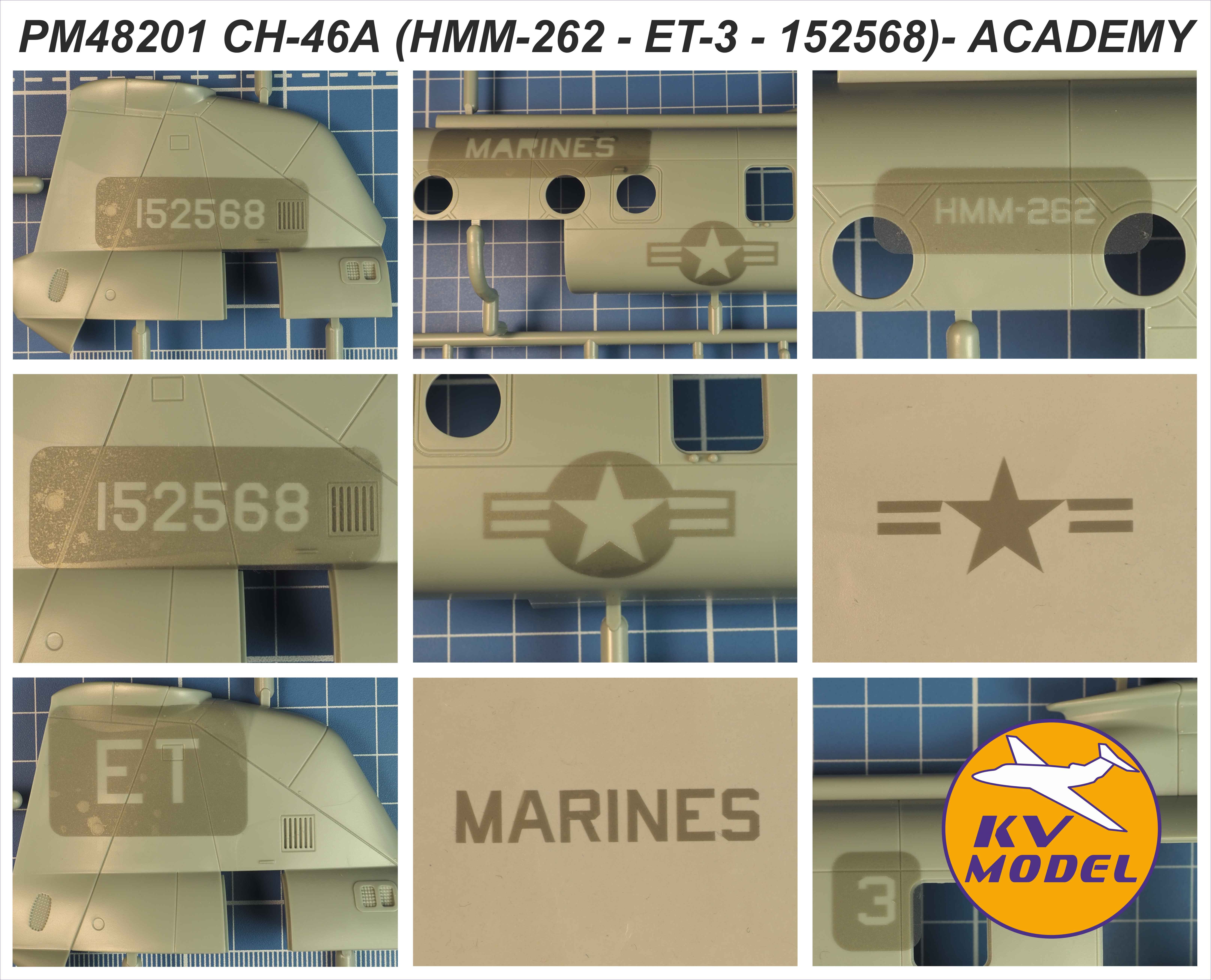 PM48201KV Окрасочная маска CH-46A (HMM-262 ET 152568 Vientam war)