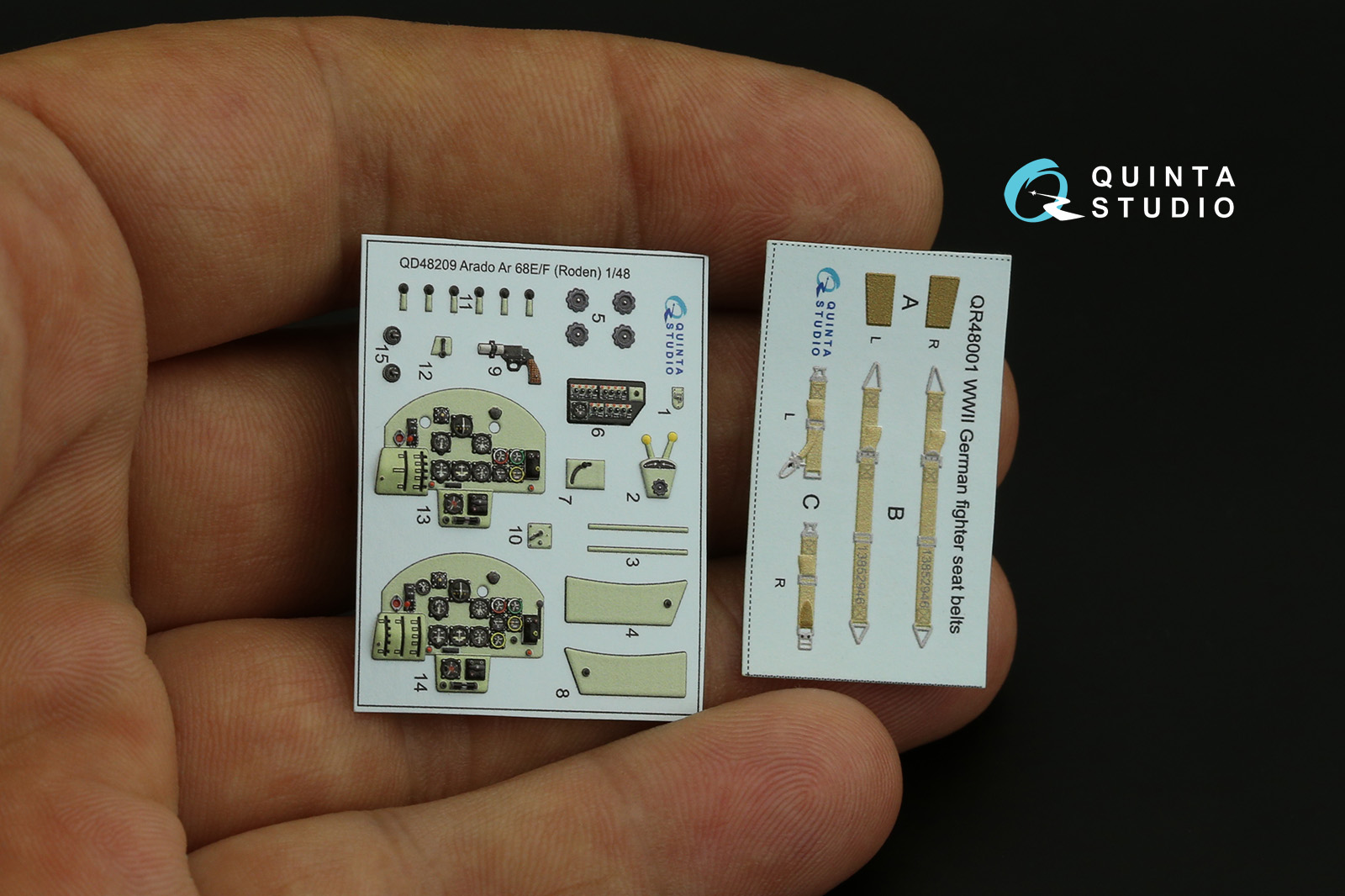 QD48209 3D Декаль интерьера Arado Ar 68 E/F (Roden)