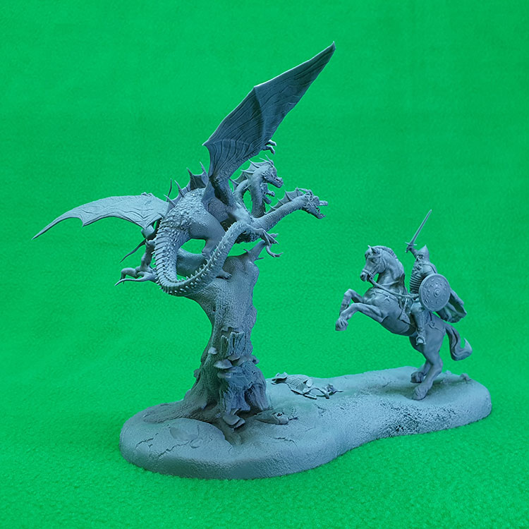 6022 миниатюра 'Добрыня Никитич и Змей Горыныч' масштаб 1:35 СВ Модель