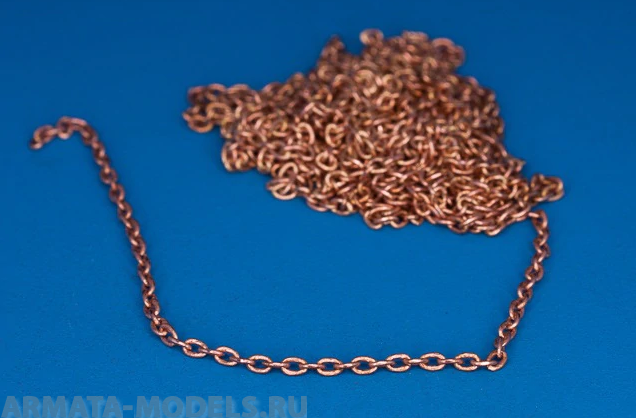 134 02RB Латунная цепочка Brass chain, L=1,9 D=1 134 02RB Латунная цепочка Brass chain, L=1,9 D=1
