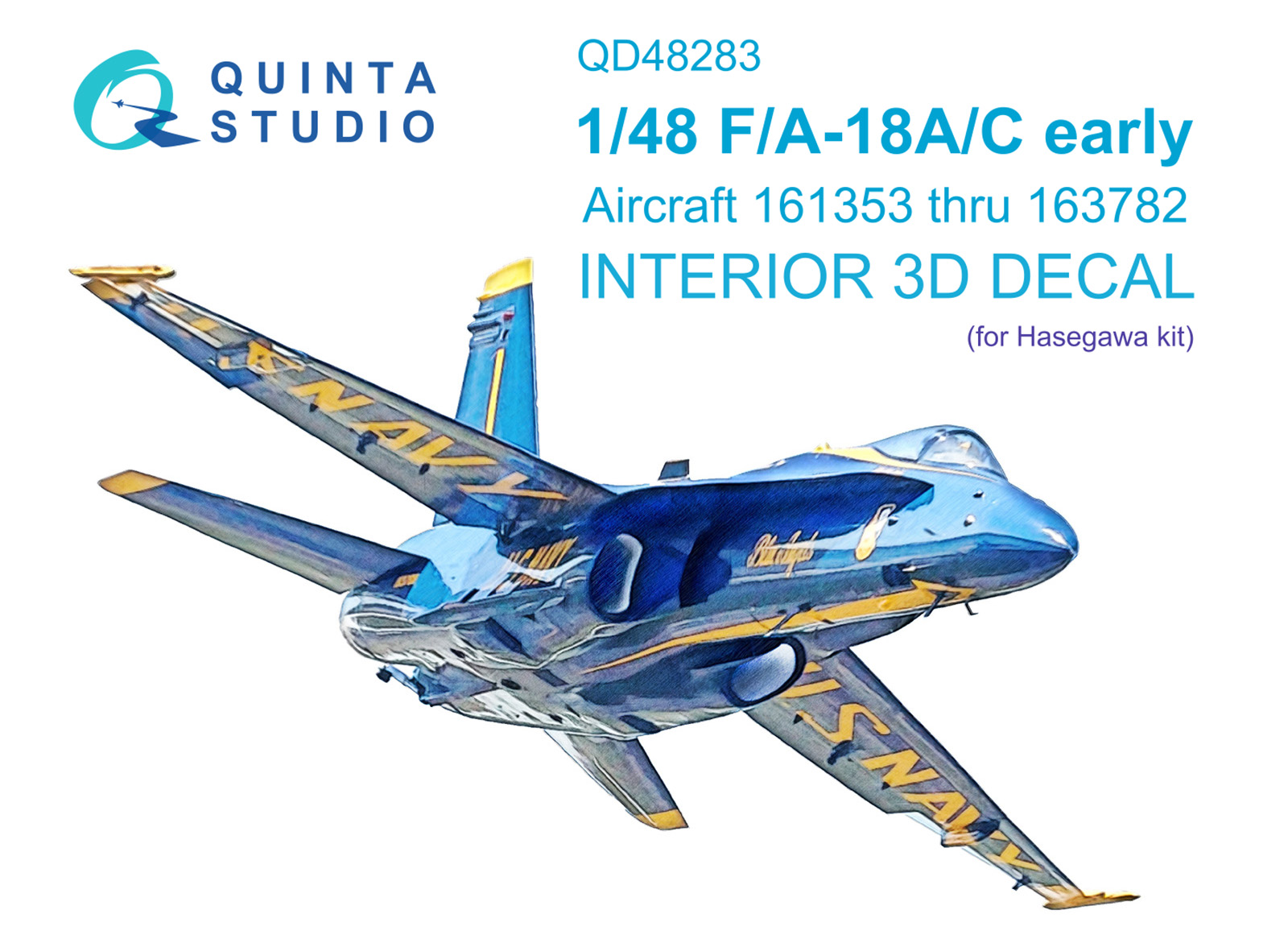 QD48283 3D Декаль интерьера кабины F/A-18A / C early (Hasegawa)