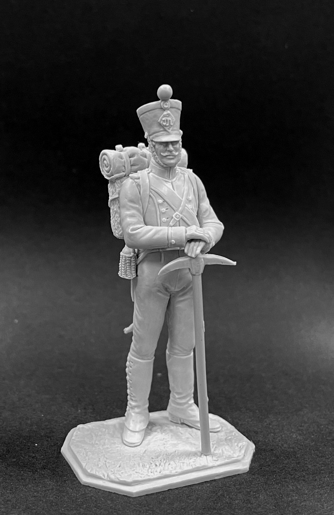 CHM-54354. Испанский батальон пионеров (версия №2), 1812 г. 54 мм. Материал - смола. Chronos Miniatures CHM-54354. Испанский батальон пионеров (версия №2), 1812 г. 54 мм. Материал - смола. Chronos Miniatures