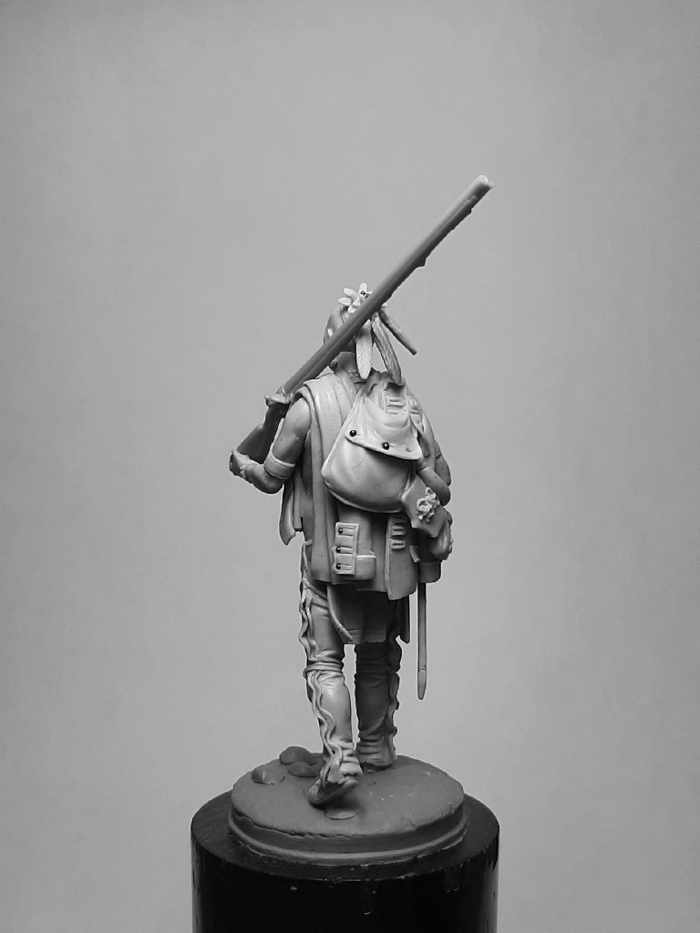 CHM-54313. Ирокез (№3) с военными трофеями, 1750-60 гг. Материал - смола. Chronos Miniatures CHM-54313. Ирокез (№3) с военными трофеями, 1750-60 гг. Материал - смола. Chronos Miniatures