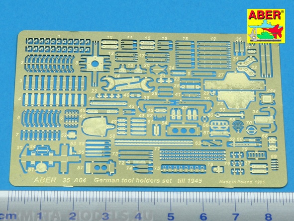 ABR-35-A04  Дополнения для  German tool holders set from 1943-1945 для  1/35 ABR-35-A04  Дополнения для  German tool holders set from 1943-1945 для  1/35