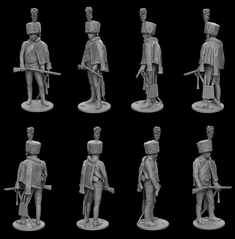 CHM-75071(М). Гид маршала Мортье, Франция 1806-12 гг. Материал - белый металл. Chronos Miniatures