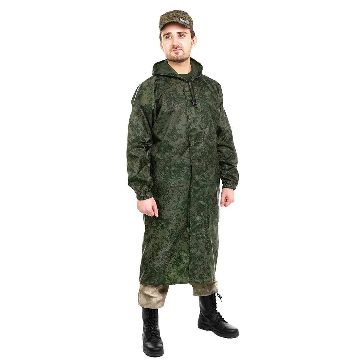 Плащ ветровлагозащитный, цв.КМФ Цифра р.58 (T-PL-VVZ-4XL-001) Helios