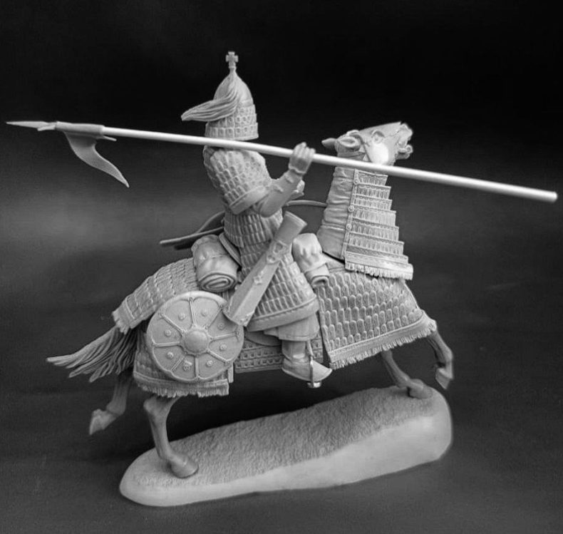 CHM-54362. Монгольский военачальник (Найон), 13 век (2 варианта головы, 2 варианта правой руки). 54 мм. Материал - смола. Chronos Miniatures