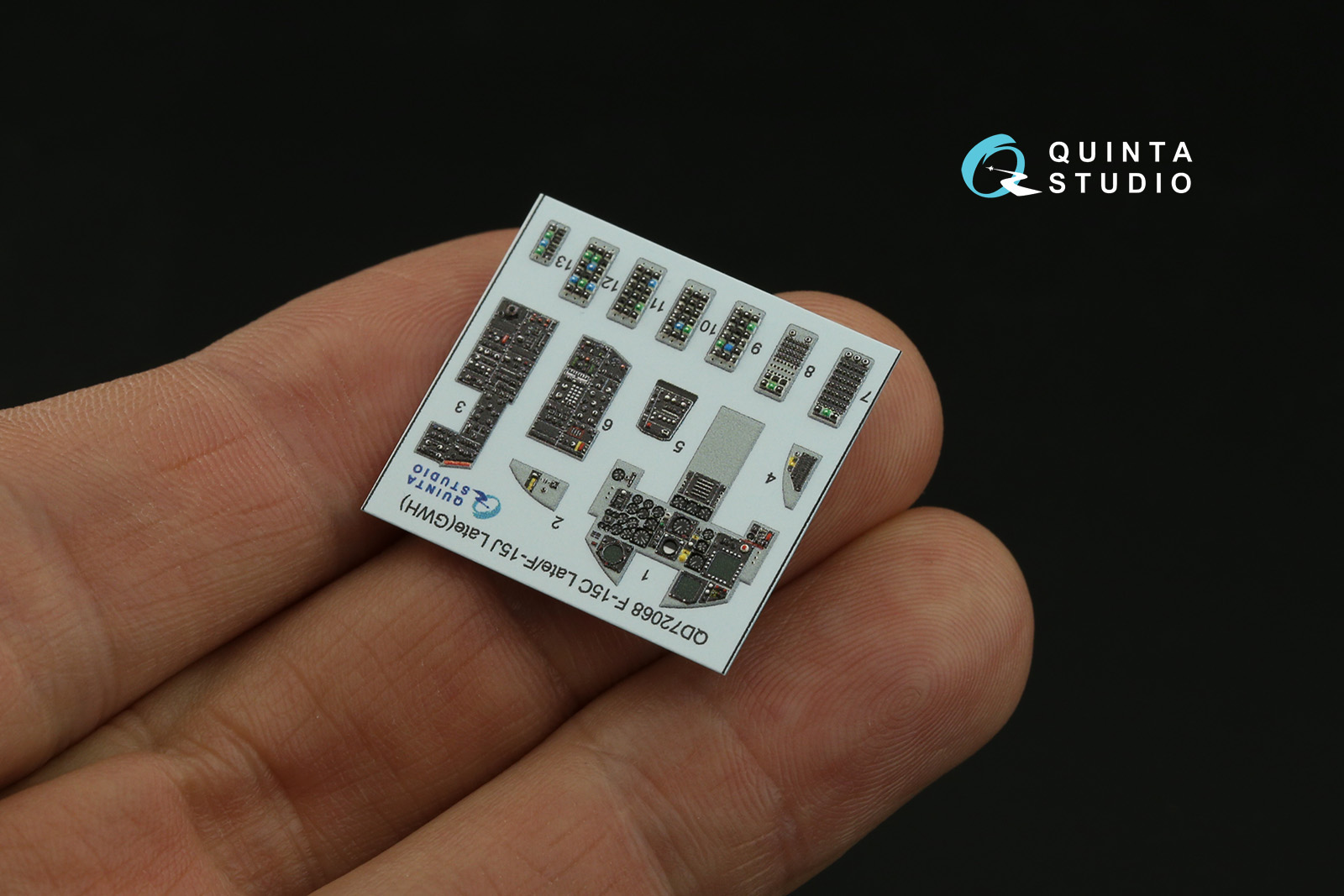 QD72068 3D Декаль интерьера кабины F-15C Late/F-15J Late (GWH)