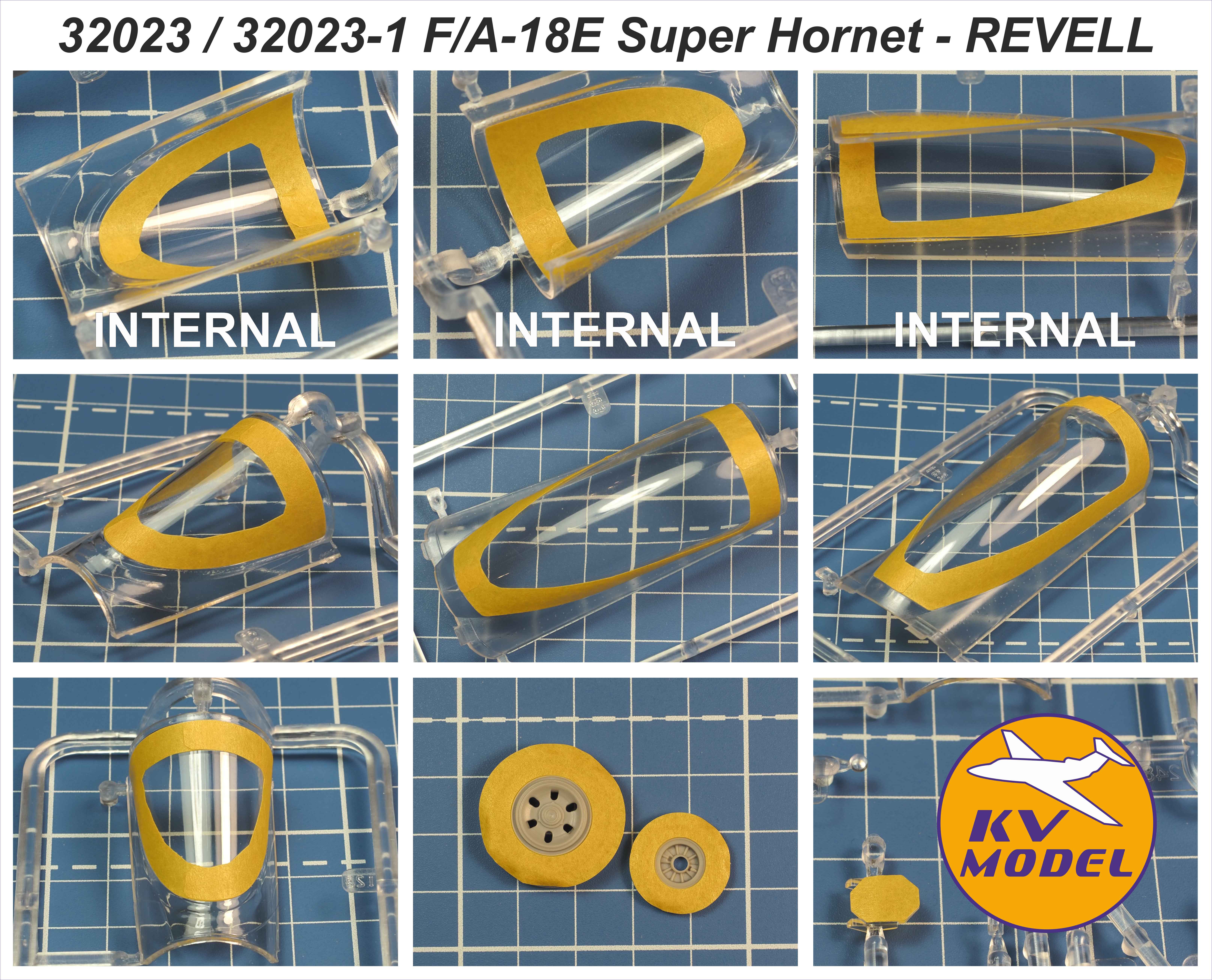 32023KV Окрасочная маска F/A-18E Super Hornet (REVELL #04994) + маски на диски и колеса