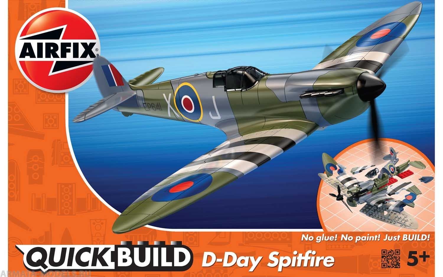 J6045 Сборная модель самолета QUICKBUILD D-Day Spitfire J6045 Сборная модель самолета QUICKBUILD D-Day Spitfire