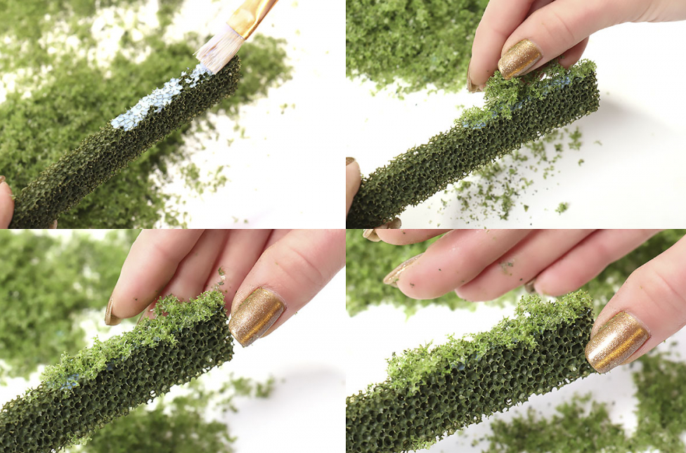 001FR002  Фолиаж ретикулированный (имитация листвы цв. Дуб)