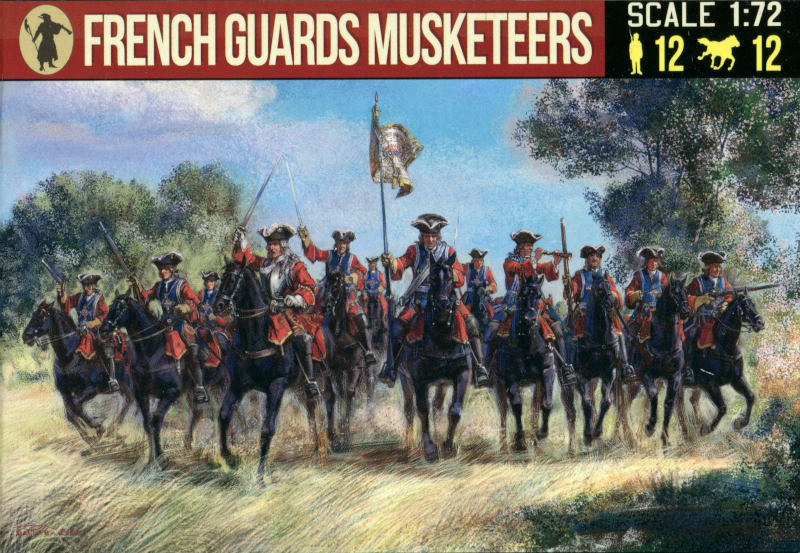 72242ST Фигуры French Musketeers of the Guard (first half of XVIII c.) Strelets
