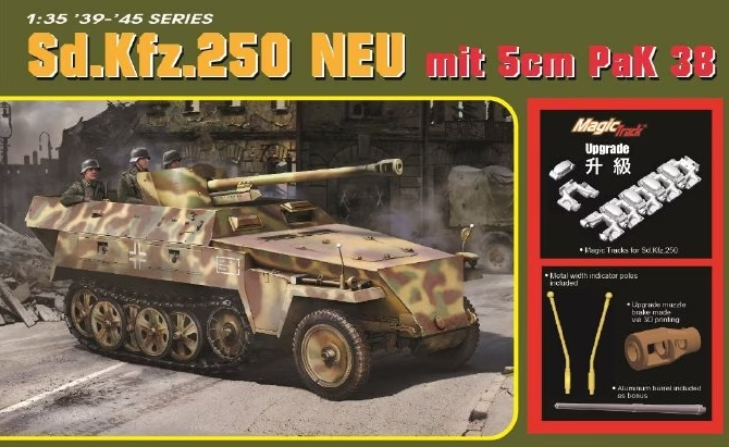 6884Д Сборная модель Sd.Kfz.250 NEU mit 5cm PaK 38 Dragon 6884Д Сборная модель Sd.Kfz.250 NEU mit 5cm PaK 38 Dragon