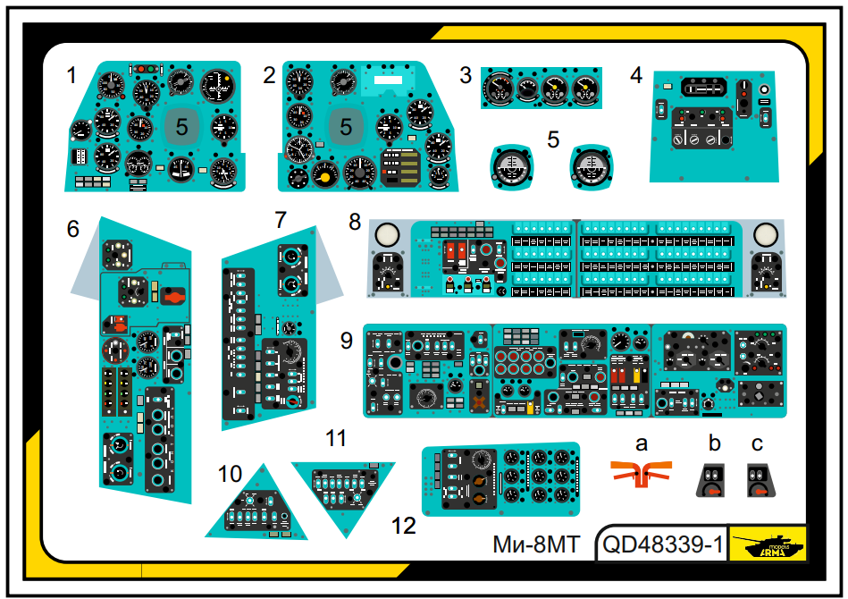 QD48339-1 3D Декаль Ми-8МТ