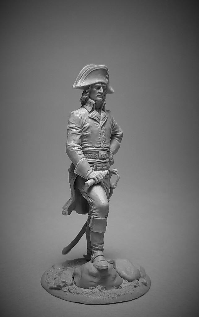 VD-54018(M). Генерал Наполеон Боапарт, 1796-1800 гг . 54 мм. Материал - белый металл. Chronos Miniatures