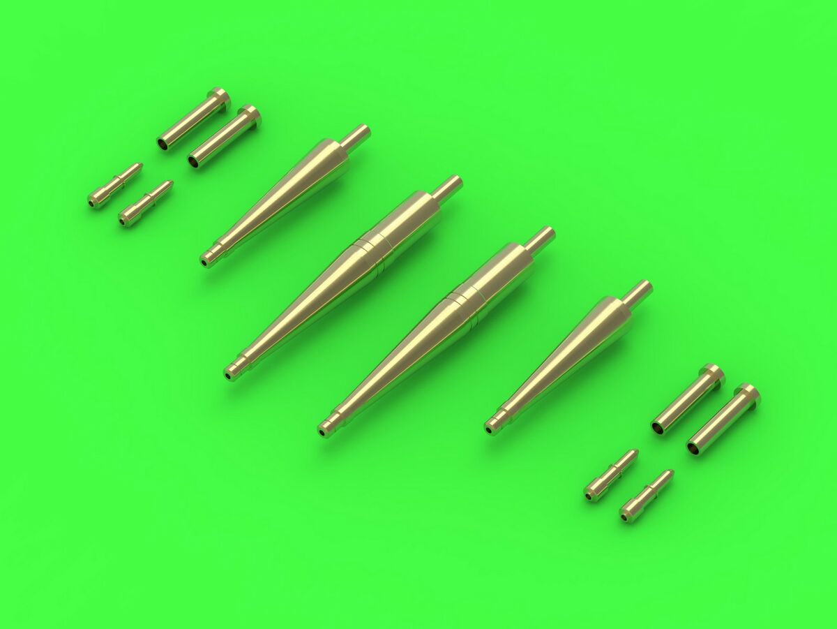 AM-48-166 Spitfire Mk.Vc - Hispano 20mm cannons in fairings and Browning .303 barrel tips (for Eduard) AM-48-166 Spitfire Mk.Vc - Hispano 20mm cannons in fairings and Browning .303 barrel tips (for Eduard)