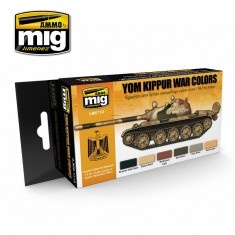 AMIG7113 Ammo Mig Набор акриловых красок YOM KIPPUR WAR COLORS AMIG7113 Ammo Mig Набор акриловых красок YOM KIPPUR WAR COLORS