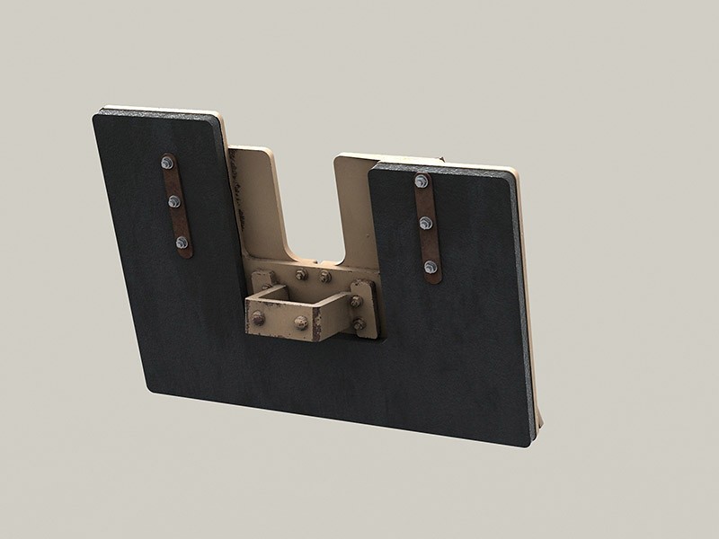 LRE35294 Щит для защиты стрелка с самодельными ограничителями для установки в башню автомобилей повышенной проходимости спецподразделений Морской Пехоты и Морских Котиков