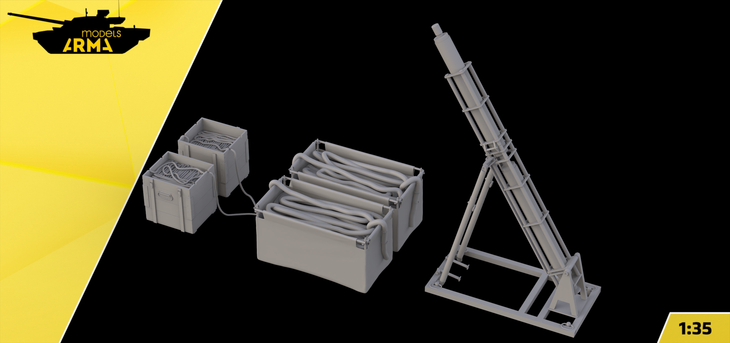 AM35955 Установка разминирования Ур-83П с ящиками и зарядами (Не для свободной продажи)