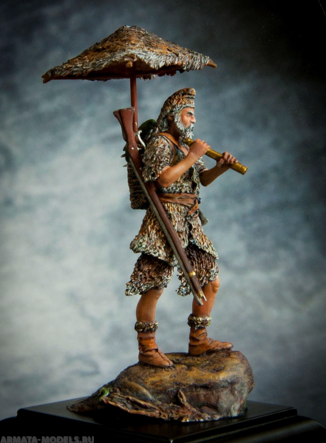 CHM-54081(M). Робинзон Крузо: В надежде на спасение, 1659-87 гг. 54 мм. Материал - белый металл. Chronos Miniatures