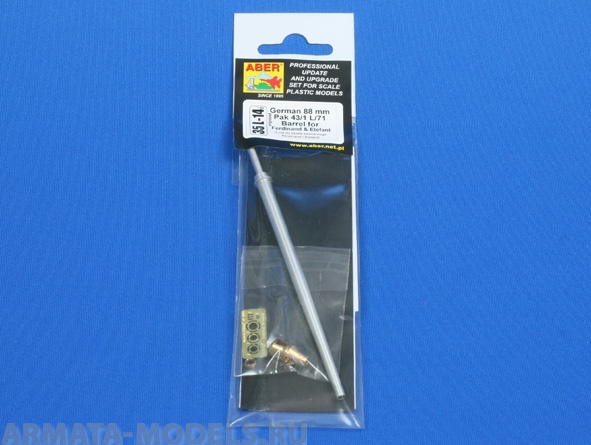 ABR-35-L-123  Дополнения для  German 15cm StuH 43 Barrel for Stu.Pz. IV BRUMBAR middle/late для Tamiya ABR-35-L-123  Дополнения для  German 15cm StuH 43 Barrel for Stu.Pz. IV BRUMBAR middle/late для Tamiya