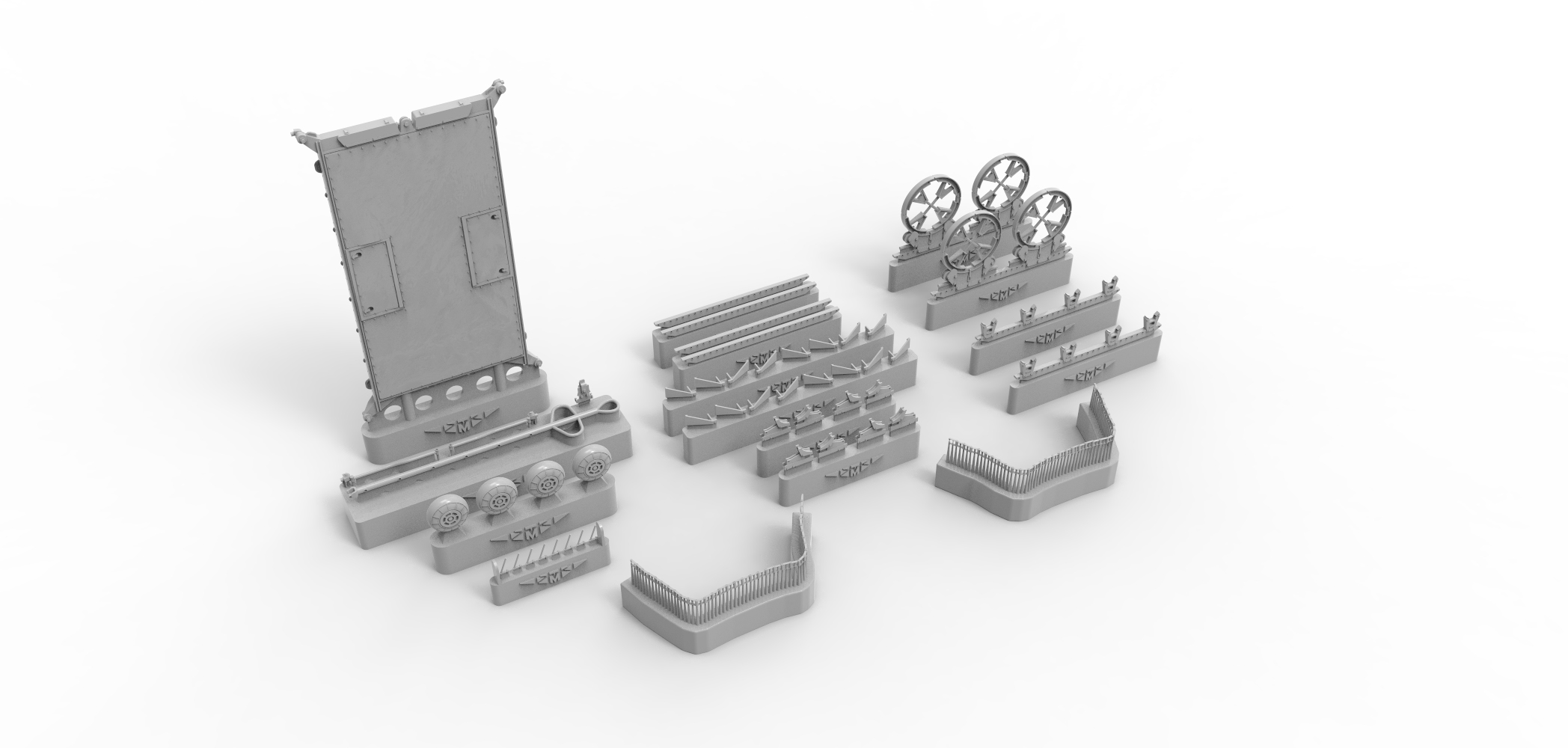 48527-1TMP Миниатюра УНИВЕРСАЛЬНАЯ ТРАНСПОРТНАЯ ТЕЛЕЖКА Temp Models